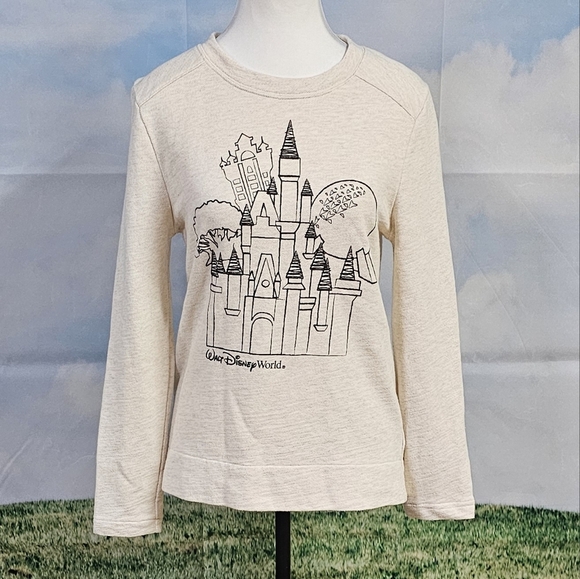 DISNEY PARKS | WALT DISNEY WORLD MAGIC KINGDOM CREW NECK COTTON BLEND PU… - Picture 3 of 16